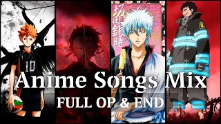 Best Anime Openings & Endings Mix #2 | Full song