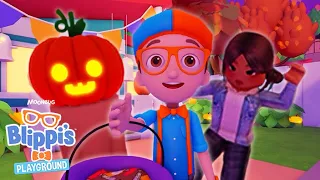 Blippi's Roblox Halloween Music Video! | Blippi Gaming Vidoes For Kids