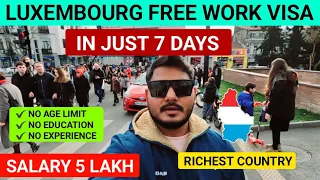 Luxembourg 🇱🇺 Jobs For Indian | How to apply Luxembourg jobs from india | Luxembourg work visa 2024