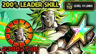 200% LEADER SKILL! 100% TEQ LR BROLY LEVEL 10 LINKS! Dragon Ball Z Dokkan Battle