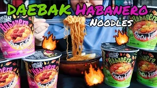 DAEBAK HABANERO NOODLES, SPICY CHICKEN & KIMCHI JJIGAE | MUKBANG