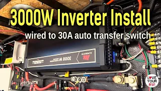 3000W Inverter Installation w/ 30A Auto Transfer Switch - Motomaster Eliminator PSW & Go Power TS-30