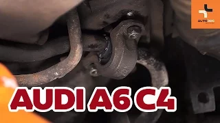 Как да сменим втулка на преден стабилизатор на Audi A6 | Инструкция HD