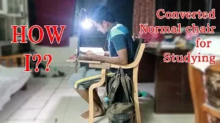 How to Make study chair with extra features!!!😃