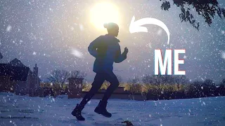 Running a Mile in 5-INCH SNOW! (Sub 10?)