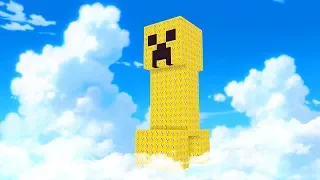 ÜBERLEBEN AUF 1 LUCKY BLOCK CREEPER IN MINECRAFT!