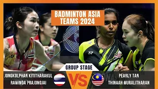 Kititharakul/Prajongjai [THA] vs. Tan/Muralitharan [MAS] | Badminton Asia Team Championships 2024