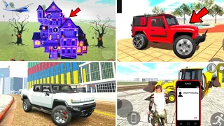 New JCB+Thar+Haunted House Cheat Code in Indian Bikes Driving 3D 😱🔥|indian bike 3d || Harsh in Game