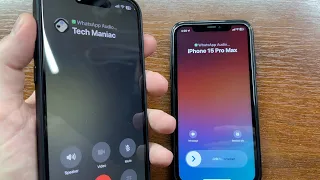 iPhone 15 Pro Max WhatsApp Outgoing Call to iPhone 11 via Action Button & Shortcut + Incoming Call