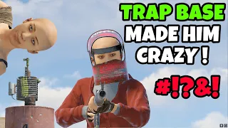 RUST | Toxic Player Gets ANGRY at TRAP BASE !