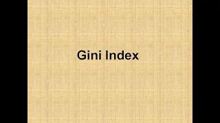 Gini index | Decision Tree | Classification | Supervised Machine Learning | Machine Learning
