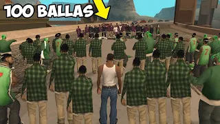 new  GTA San Andreas BIGGEST Gang War 100 Ballas v 100 Grove 2023 [only on the game]