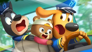 Don't Play in Driver's Seat | Car Safety | Police Cartoon | Kids Cartoon | Sheriff Labrador |BabyBus
