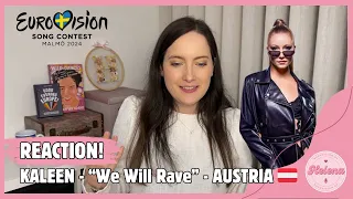 Kaleen “We Will Rave” (REACTION) | Austria 🇦🇹#eurovision2024 #esc2024