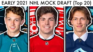EARLY 2021 NHL MOCK DRAFT! (TOP 20 Prospect Rankings/Power/Hughes/Red Wings/Kraken/Devils Highlight)