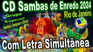 CD Sambas de Enredo 2024 Rio de Janeiro Grupo Especial (Sambas CAMPEÕES) Com Letra Simultânea