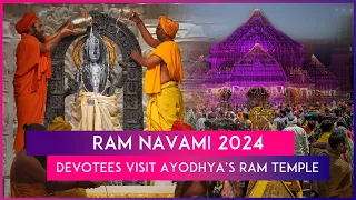 Ram Navami 2024: Ram Mandir Decorated Beautifully, Devotees Flock To Ayodhya In Large Numbers