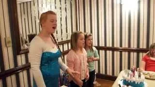 Queen Elsa-Let it Go-Reagen's Birthday party!