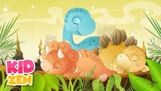 3 Hours Relaxing Baby Sleep Music | Sleepy Dinos 🦕 Soft Piano Music with Cricket Sounds (Extended)