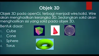 Input dan Pembentukan Objek 3D OpenGL