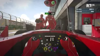 F1 2014 Manual Pit Stop [Smooth   Behind Teammate]