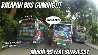 Balapan bus gunung sutra 357 feat murni 93 DEMI SETORAN!!!