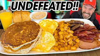 Undefeated "Big Porker" Pancake Breakfast Challenge!!