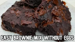 Easy Homemade Brownie Mix Without Eggs (Done in 10 Mins)