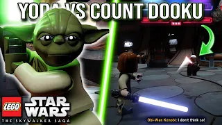 YODA, ANAKIN & OBI-WAN VS COUNT DOOKU BOSS FIGHT - Lego Star Wars The Skywalker Saga
