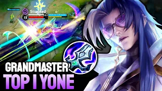 WILD RIFT YONE - TOP 1 YONE GAMEPLAY - GRANDMASTER RANKED