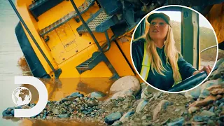 Rick Ness Is In Shock After Leah Crashes A Truck Into Water | Gold Rush