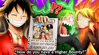 OVER 8 BILLION REVEALED! ODA SHOCKED EVERYONE, ALL 10 NEW STRAW HAT BOUNTIES EXPLAINED (One Piece)
