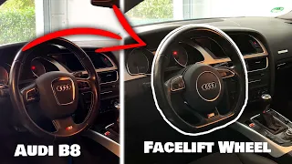 Audi A5 Steering Wheel Retrofit, Facelift Upgrade