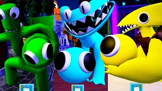 Playing As Yellow, Cyan And Green Lookies In ONE GAME In Rainbow Friends Chapter 2 Full Gameplay