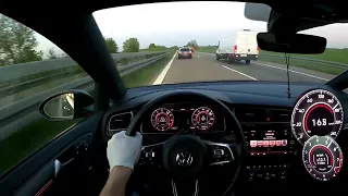 VW GOLF 7 GTI MK7 GERMAN AUTOBAHN NO LIMIT TOP SPEED TESTDRIVE