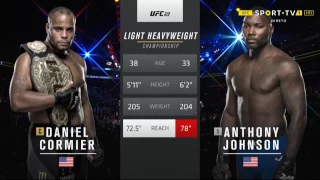 UFC 08.04.17 Daniel Cormier VS Anthony Johnson