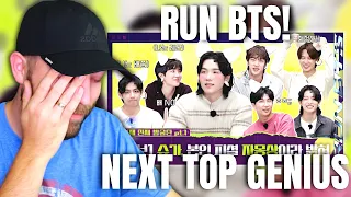 RUN BTS! Next Top Genius Part 1 & 2 REACTION