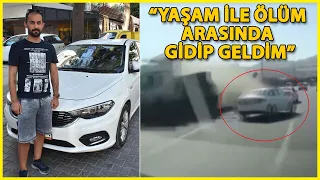 TIR'ın Altında Kalmaktan Son Anda Kurtulan Sürücü: Yaşam ile Ölüm Arasında Gidip Geldim