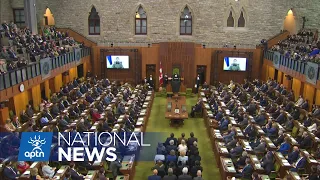 Ukrainian president addresses the House of Commons | APTN News