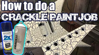 CRACKLE PAINT TUTORIAL | How to do a crackle paintjob on your guitar