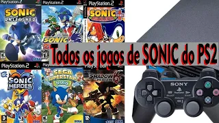 Todos os jogos Sonic para PS2