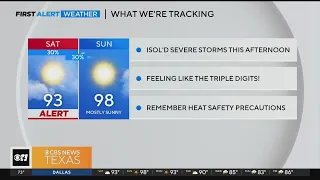 Hot, humid start to the Memorial Day weekend