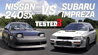 NISSAN 240SX DO @PilotoDiegoHiga VS NOSSO SUBARU! PRIMEIRO DESAFIO DO TESTED 3!