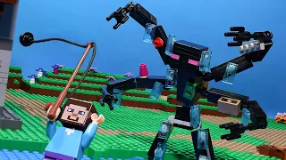 House Build Challenge from GARBAGE blocks in Minecraft - Lego Stop Motion | Minecraft Animation