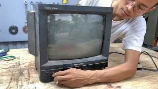 Restoration Old Broken TV // Restore Repair Panasonic TV 1988 - Part 1