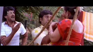 Upendra Helps Rangayana's Setup to Lift from Well | Rajani Kannada Movie Comedy Scene