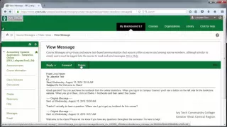Blackboard Course Messages
