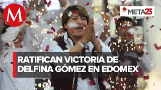 IEEM cierra cómputo para confirmar victoria de Delfina Gómez con ventaja de 8.1 puntos