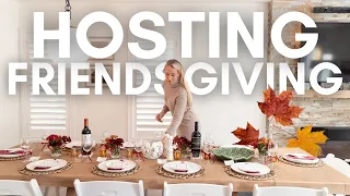 HOW TO HOST A FRIENDSGIVING DINNER 🍂 Hosting Tips & Our Friendsgiving Dinner