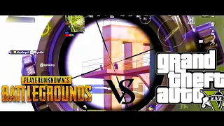 PUBG MOBILE VS GTA V  [SONG VS GAMEPLAY]